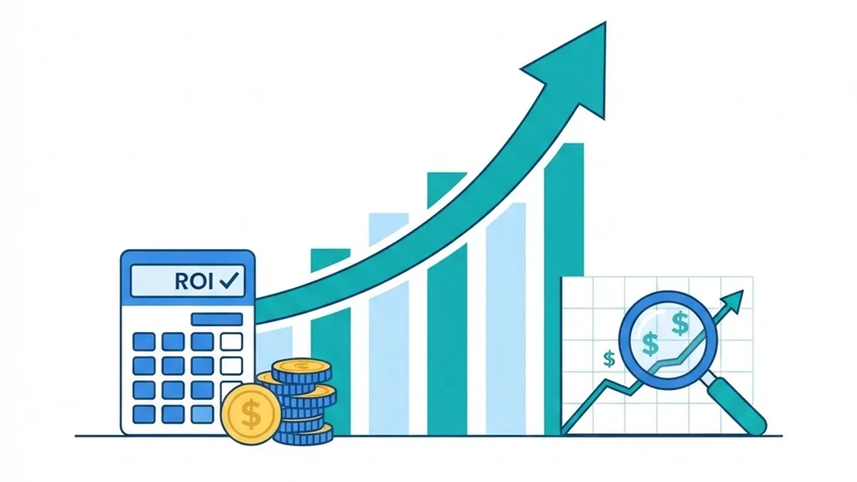 Illustration of measuring SEO company ROI and results