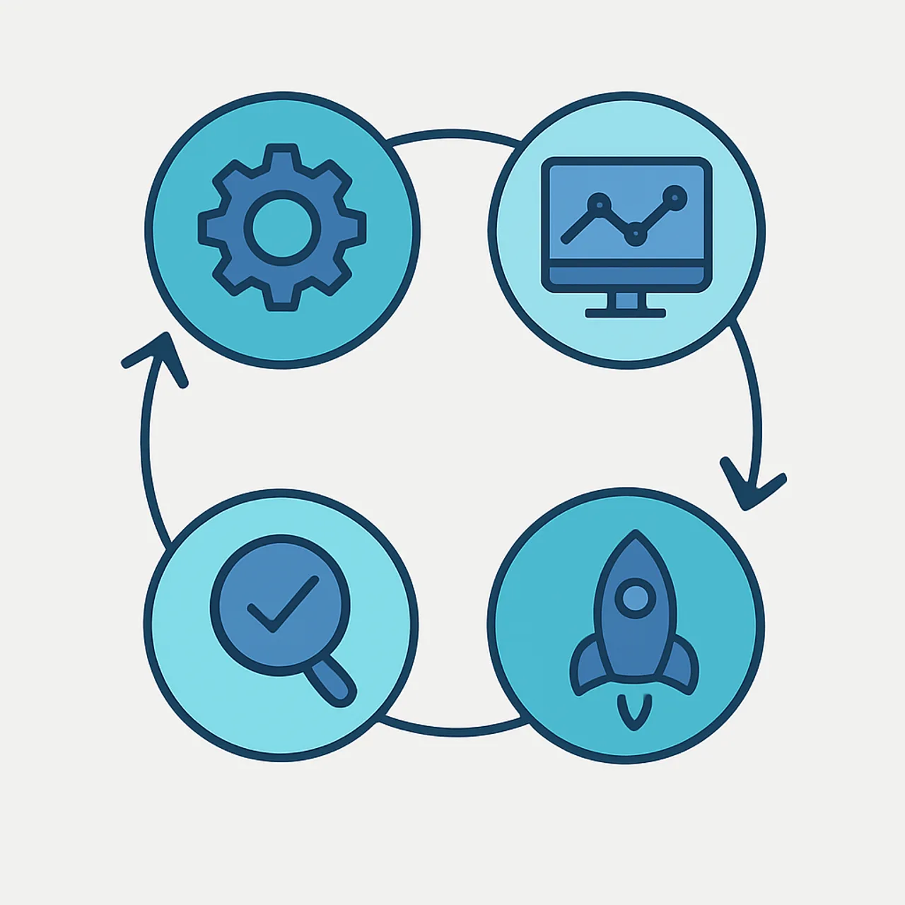 MLOps workflow automation cycle connecting build, test, deploy and monitor stages