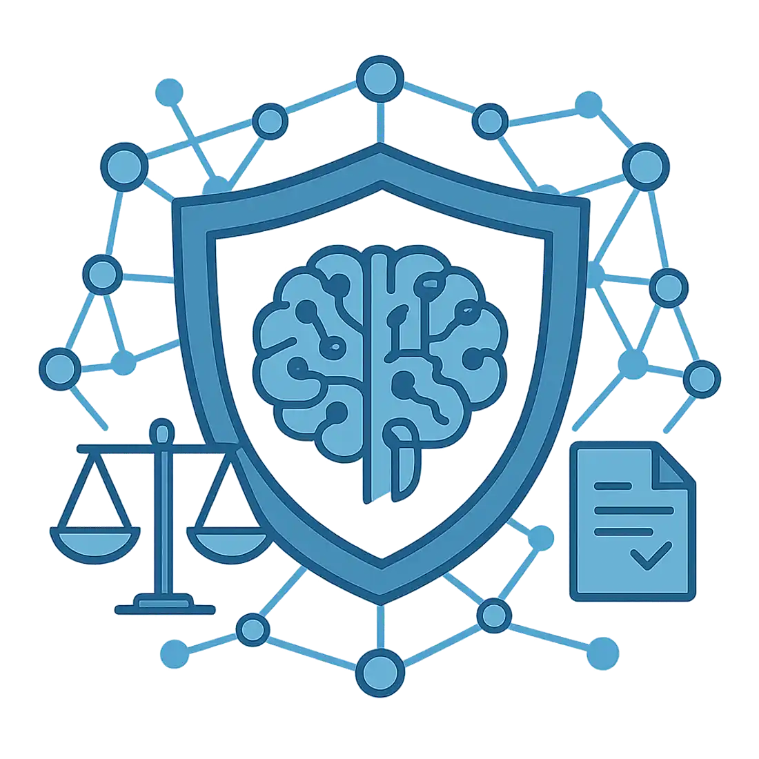 AI governance framework illustration