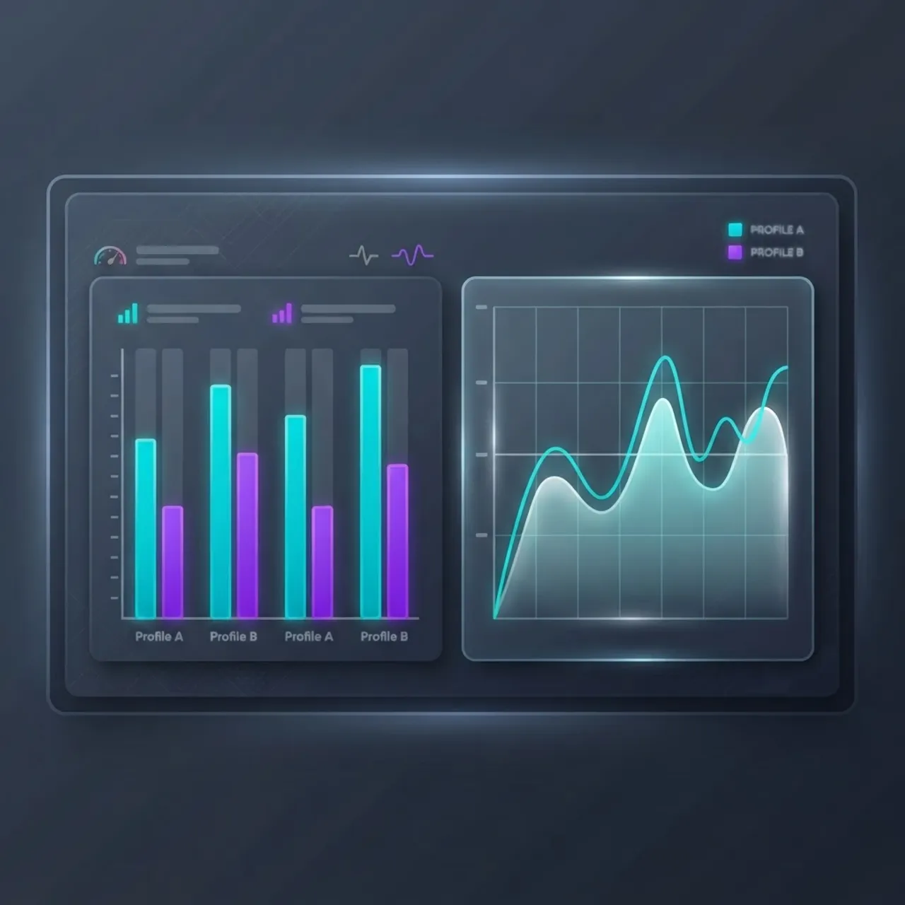 Performance comparison charts for native versus cross-platform apps