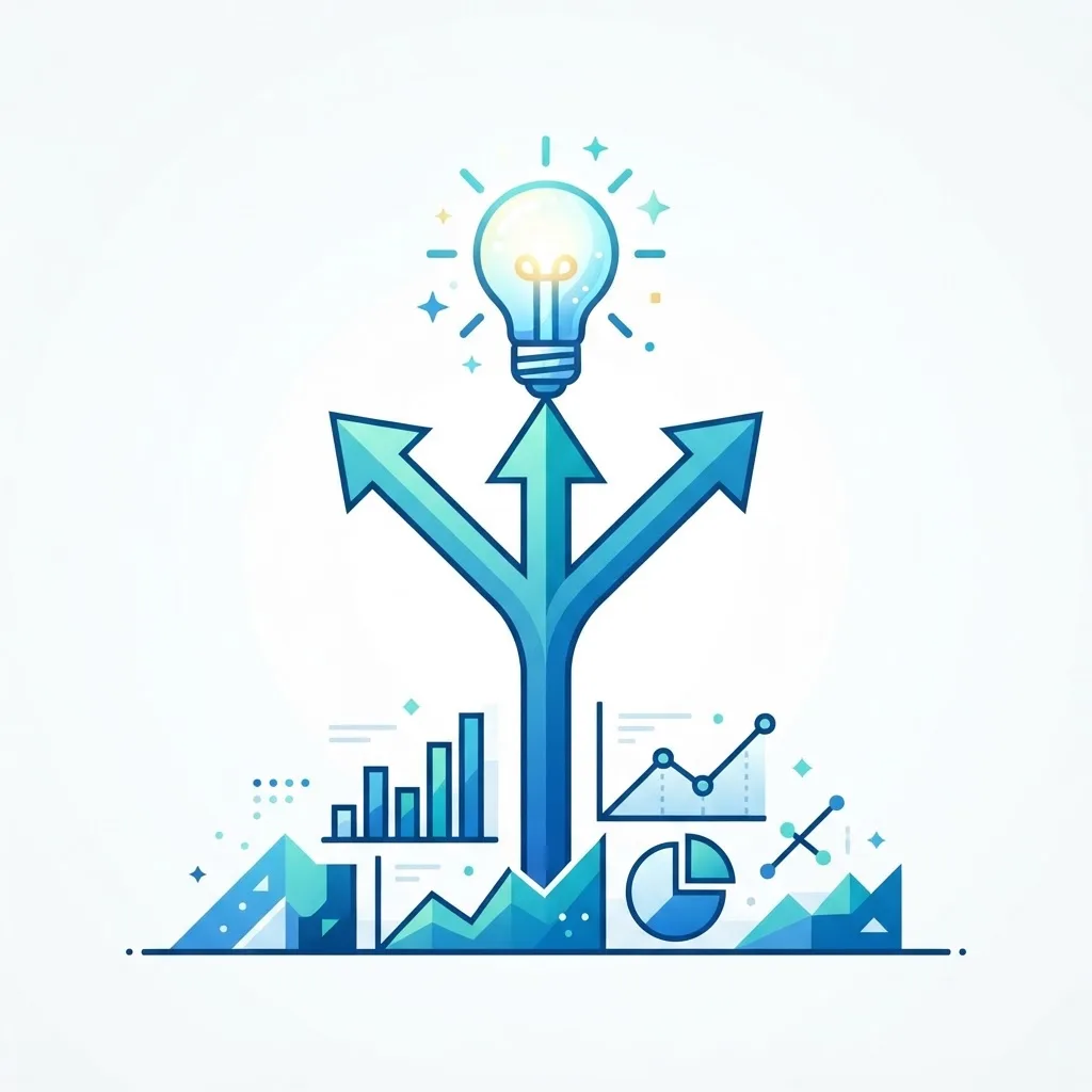 Data-driven decision making illustration