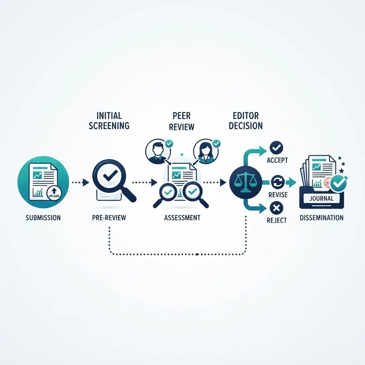 Peer review process for AI journals