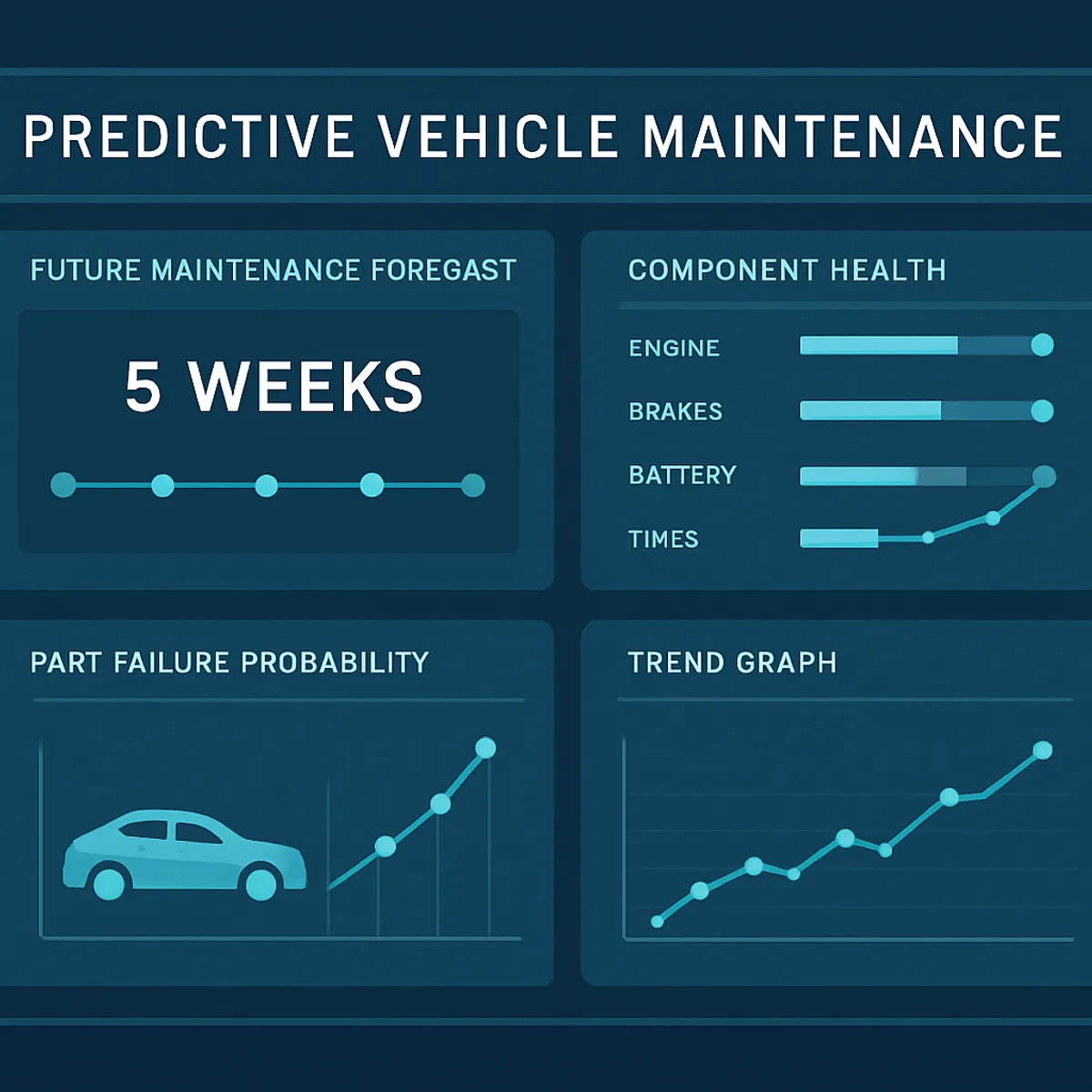 Predictive vehicle maintenance with AI