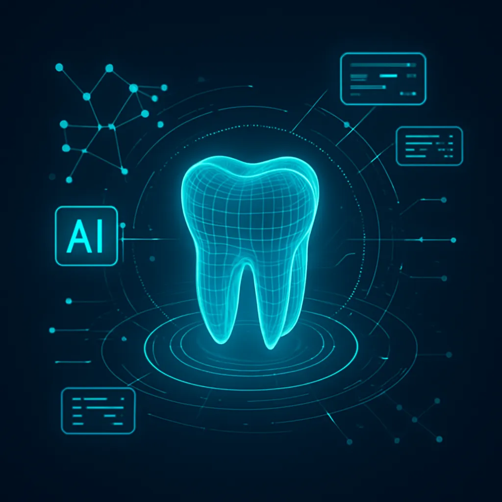 AI analyzing a 3D dental model with smart gap detection