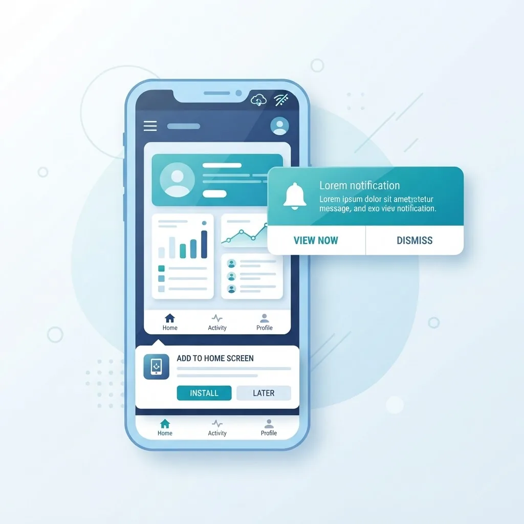Progressive web app example with offline support and install prompt