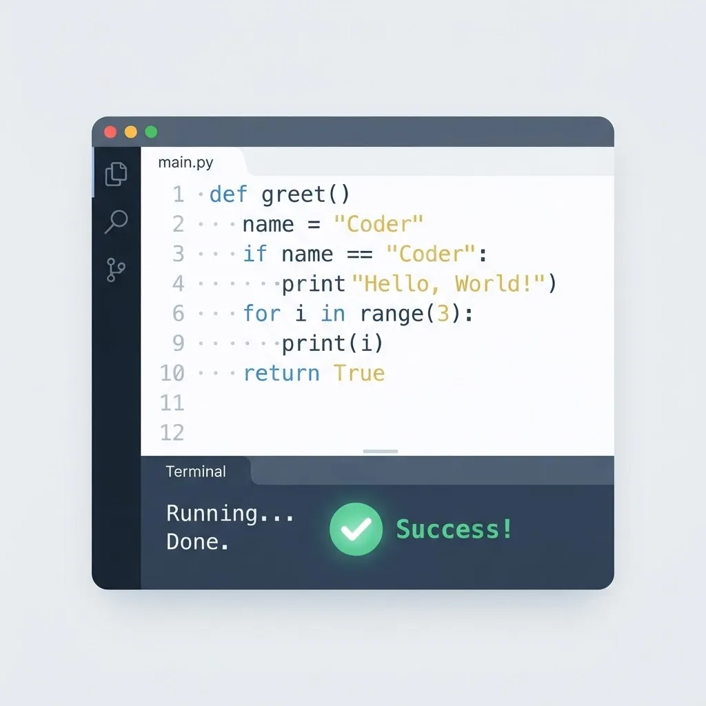Beginner friendly Python syntax example