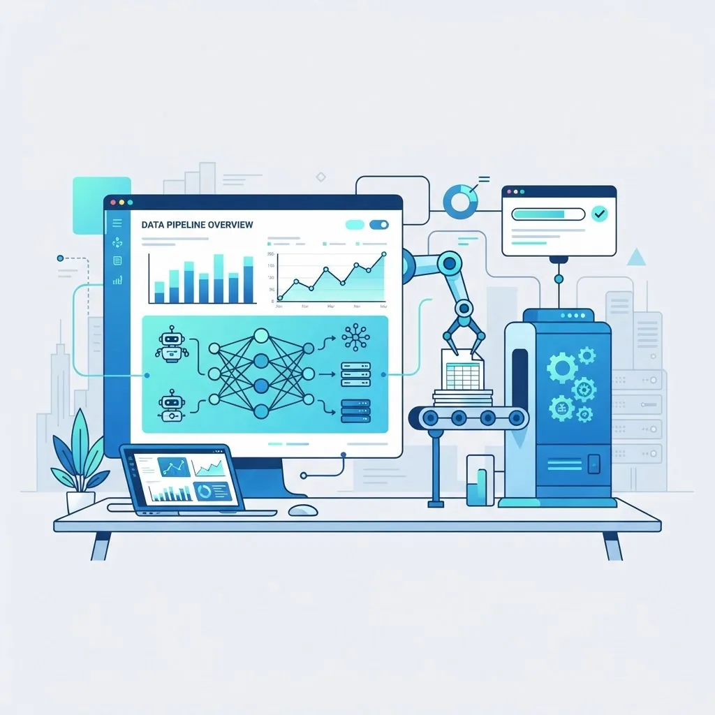 Data science and automation illustration