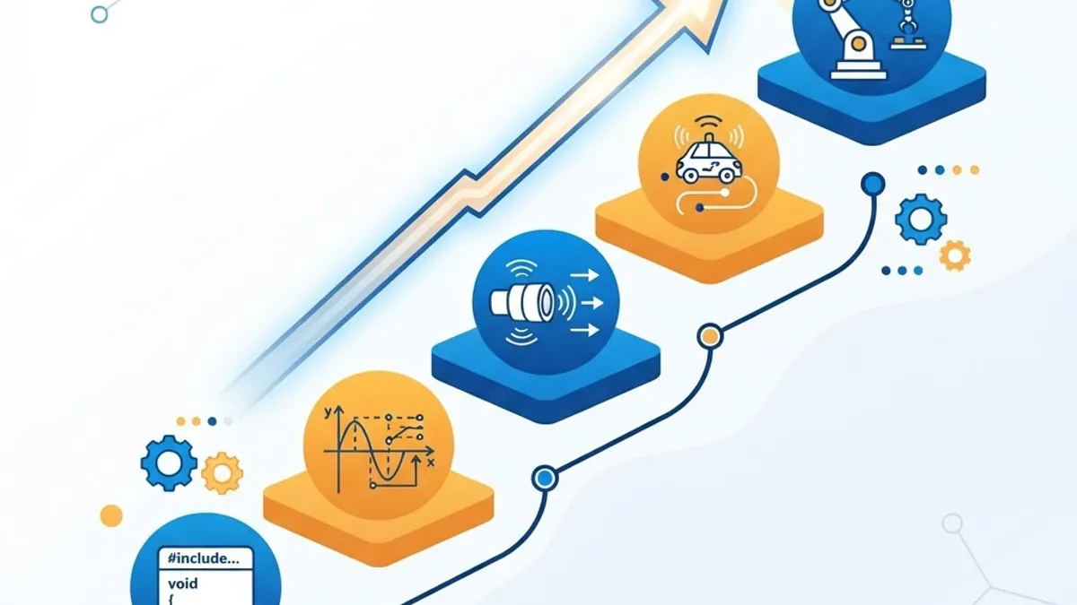 Robotics career skills roadmap from code to autonomy