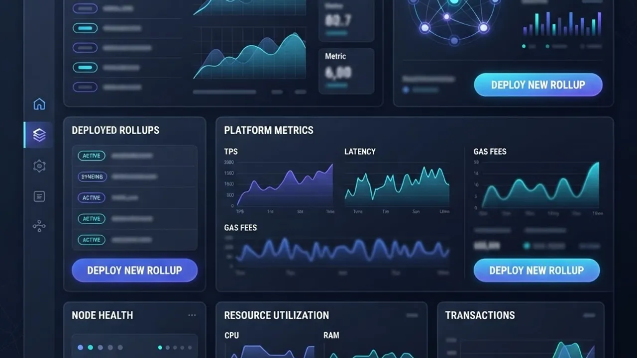 Rollup as a service provider dashboard