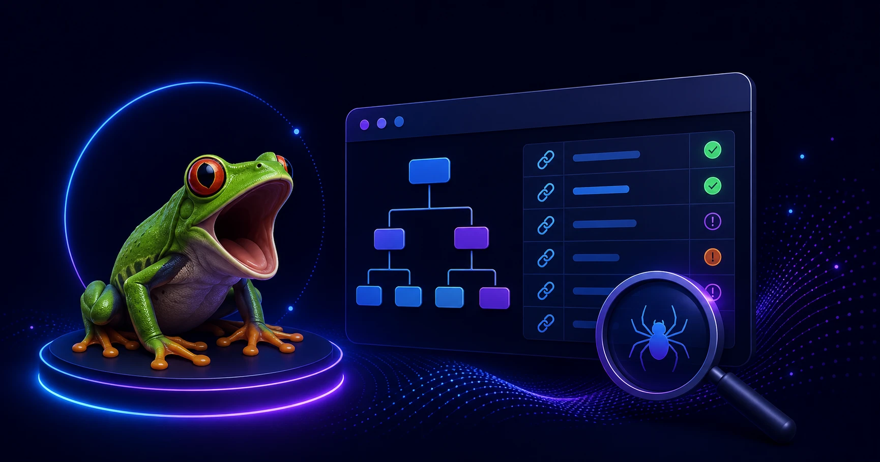Screaming Frog internal link crawl results