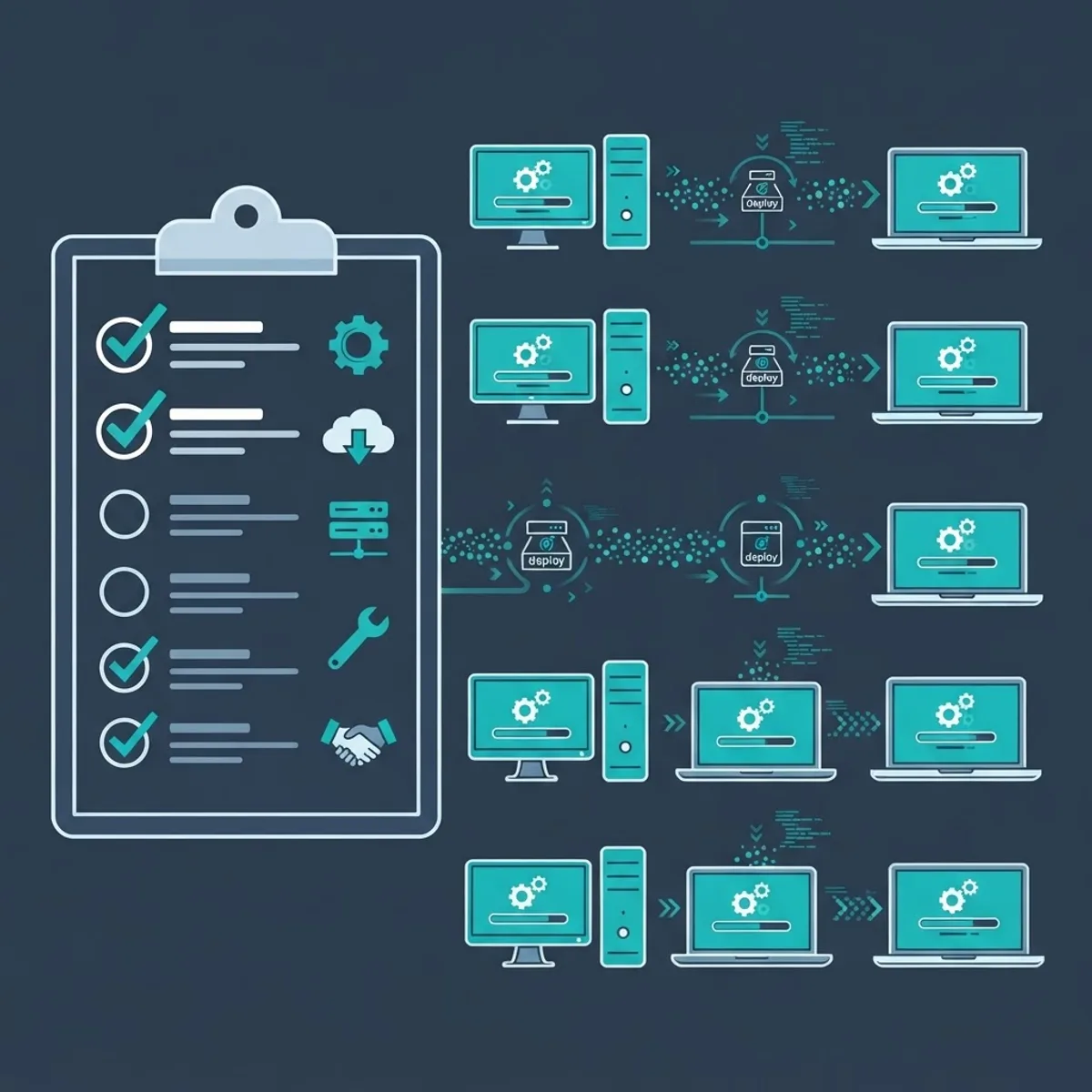Snow metering agent deployment checklist