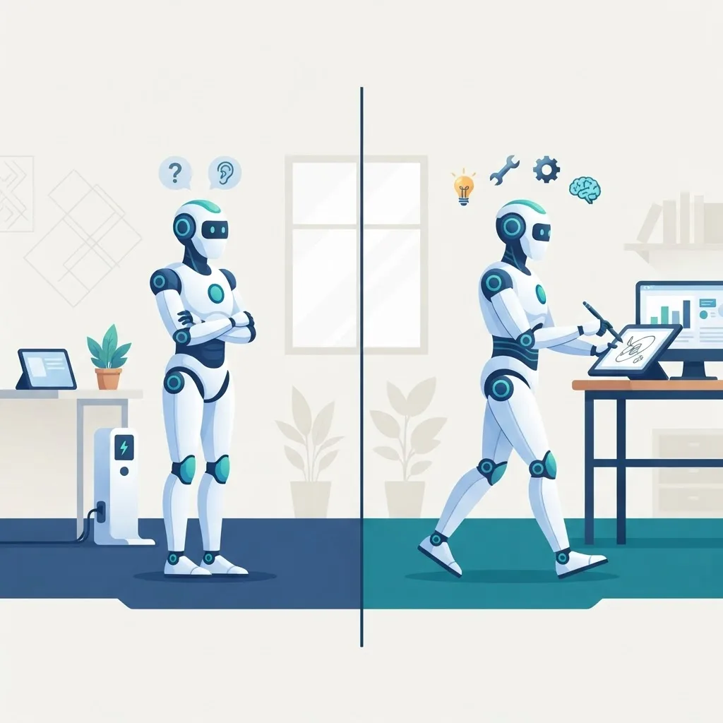 Comparison of submissive AI versus autonomous AI systems
