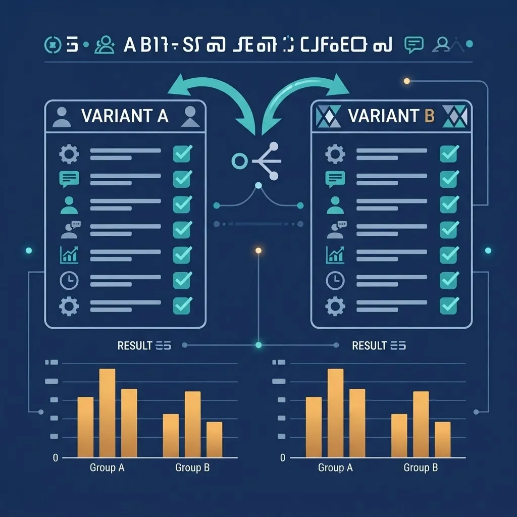 Support channel conversion A B testing checklist