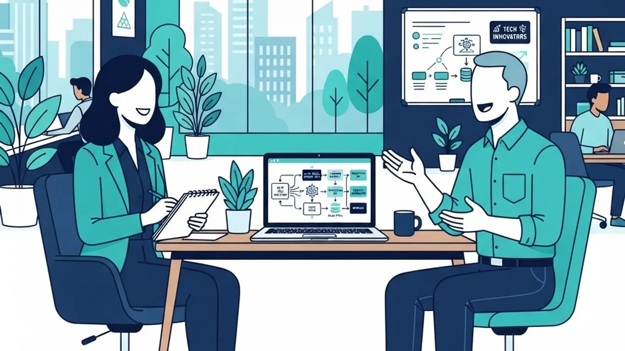 Technical sales recruiter interviewing AI startup candidates