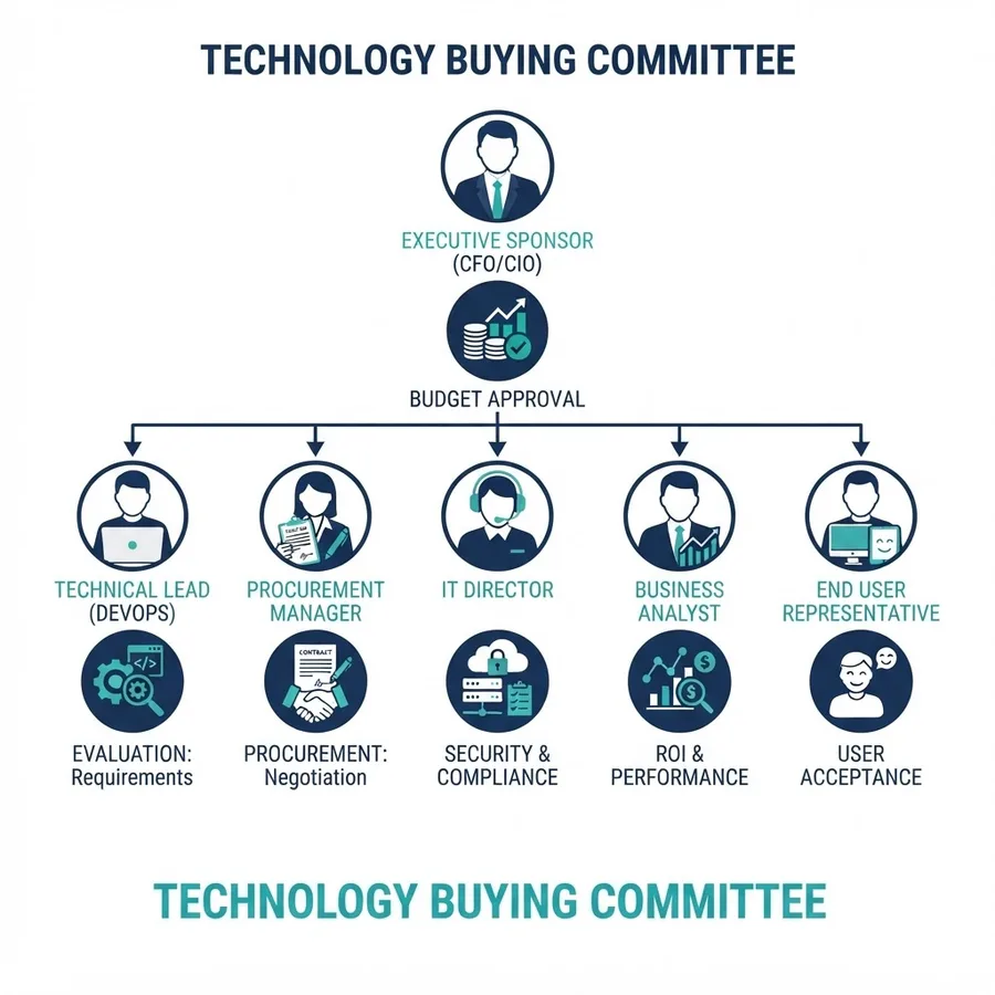Technology buying committee map