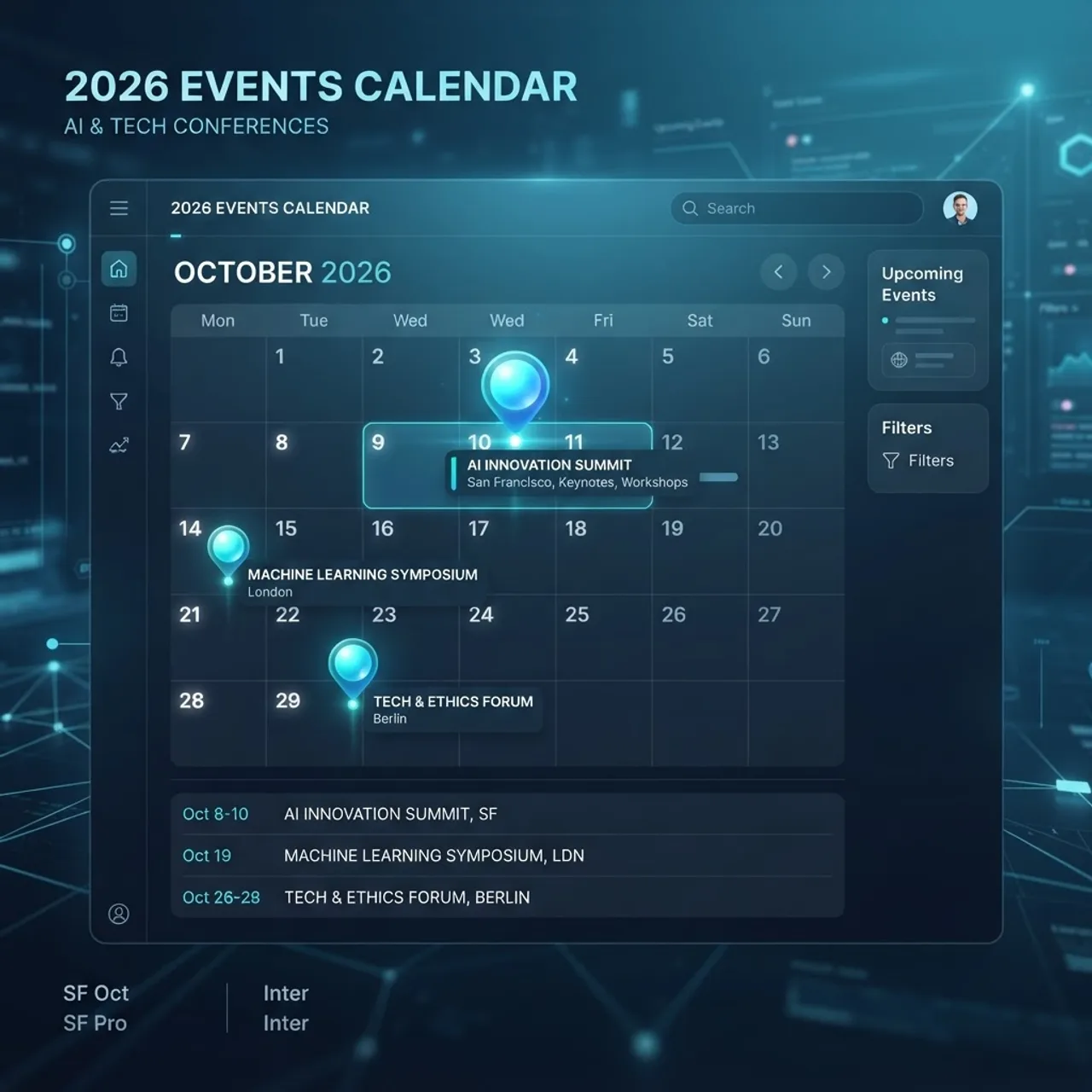 Top AI events calendar 2026