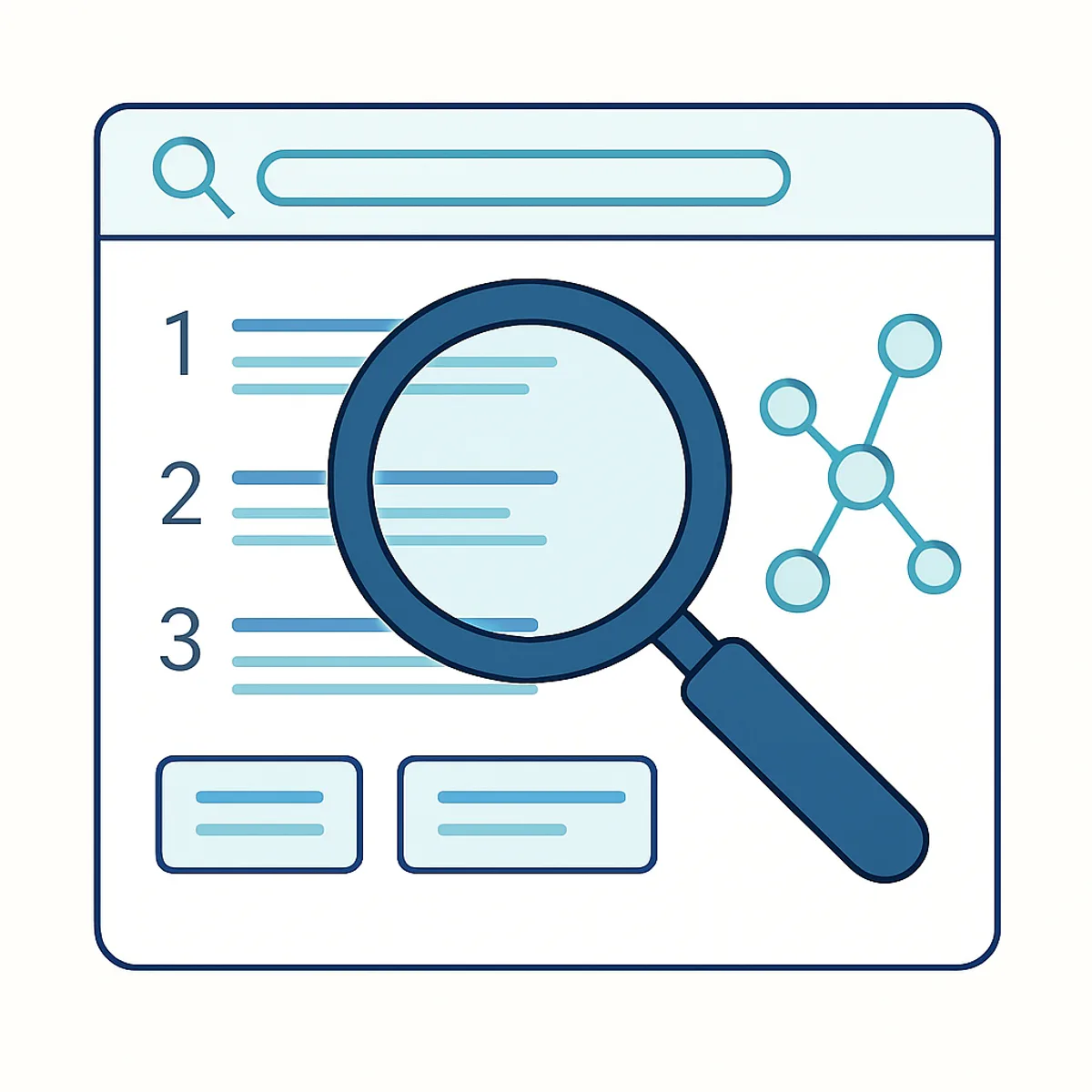 Traditional SEO search visibility with backlinks and keywords