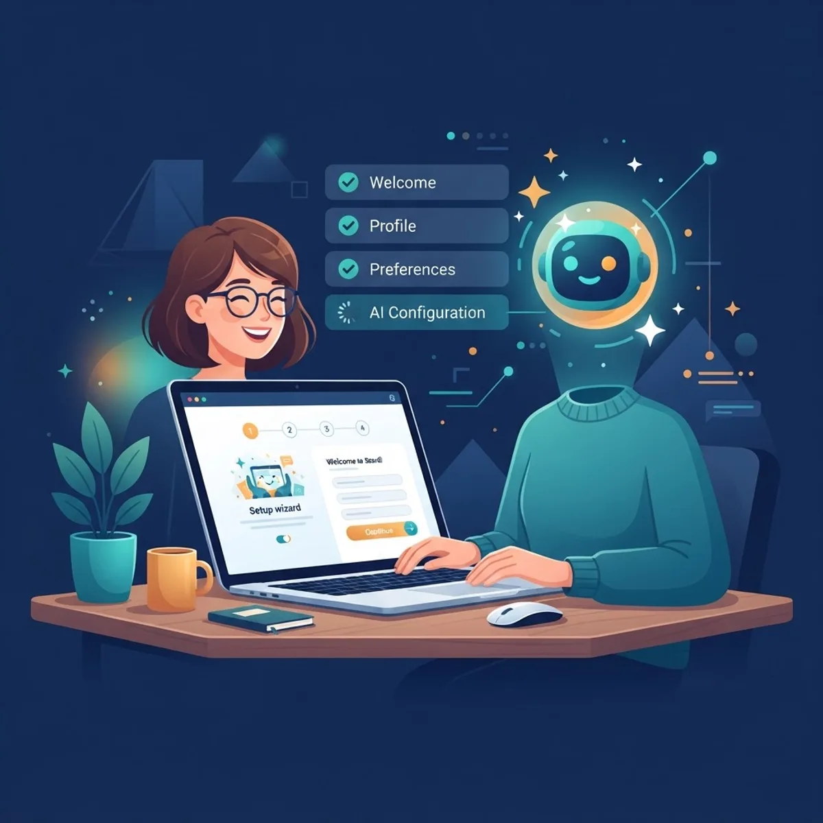 Person onboarding onto the Unde AI platform