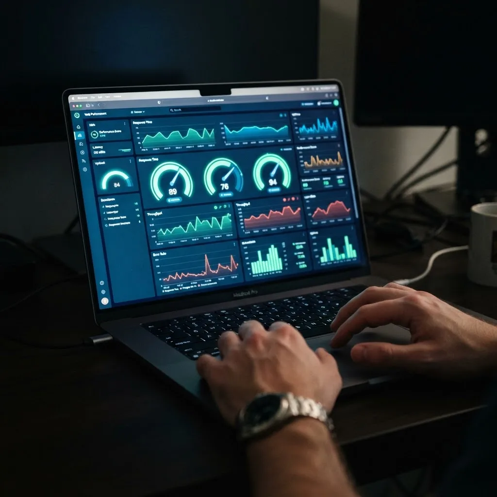 Web application performance monitoring and Core Web Vitals dashboard