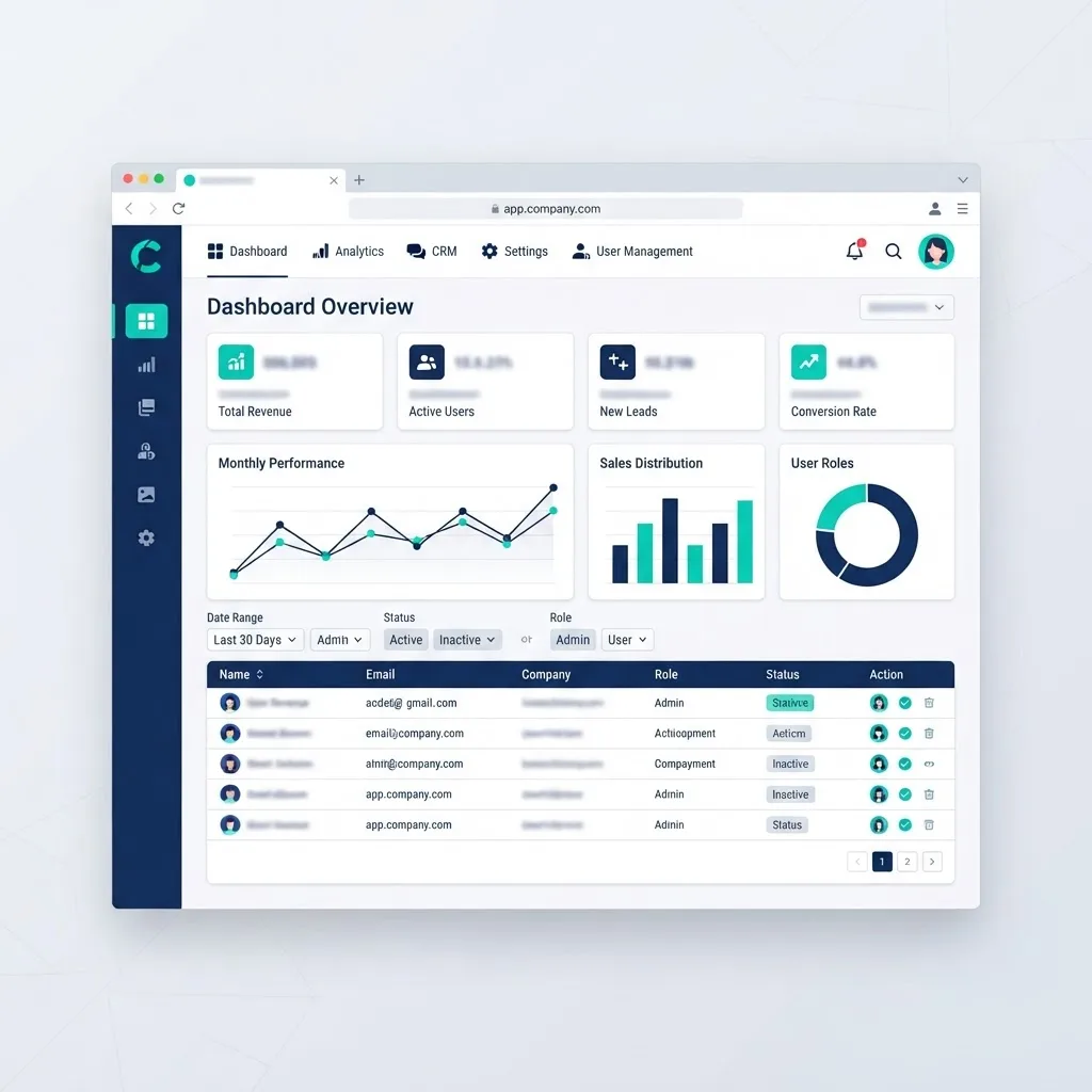 Web application dashboard replacing Excel