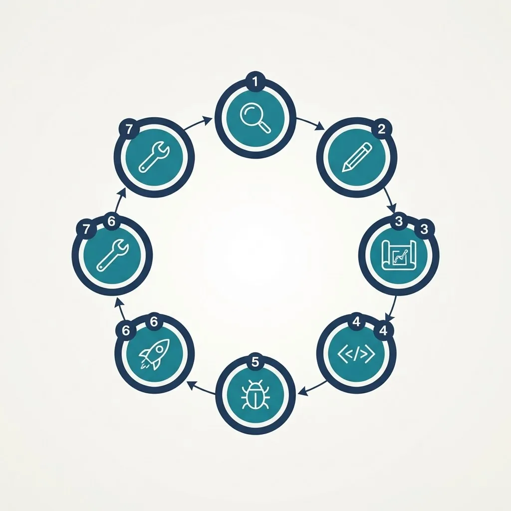 Seven stages of the web application development lifecycle