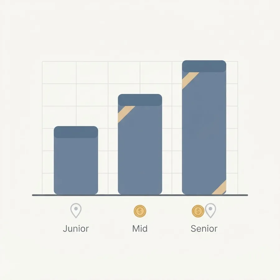 Web designer salary benchmarks by seniority level