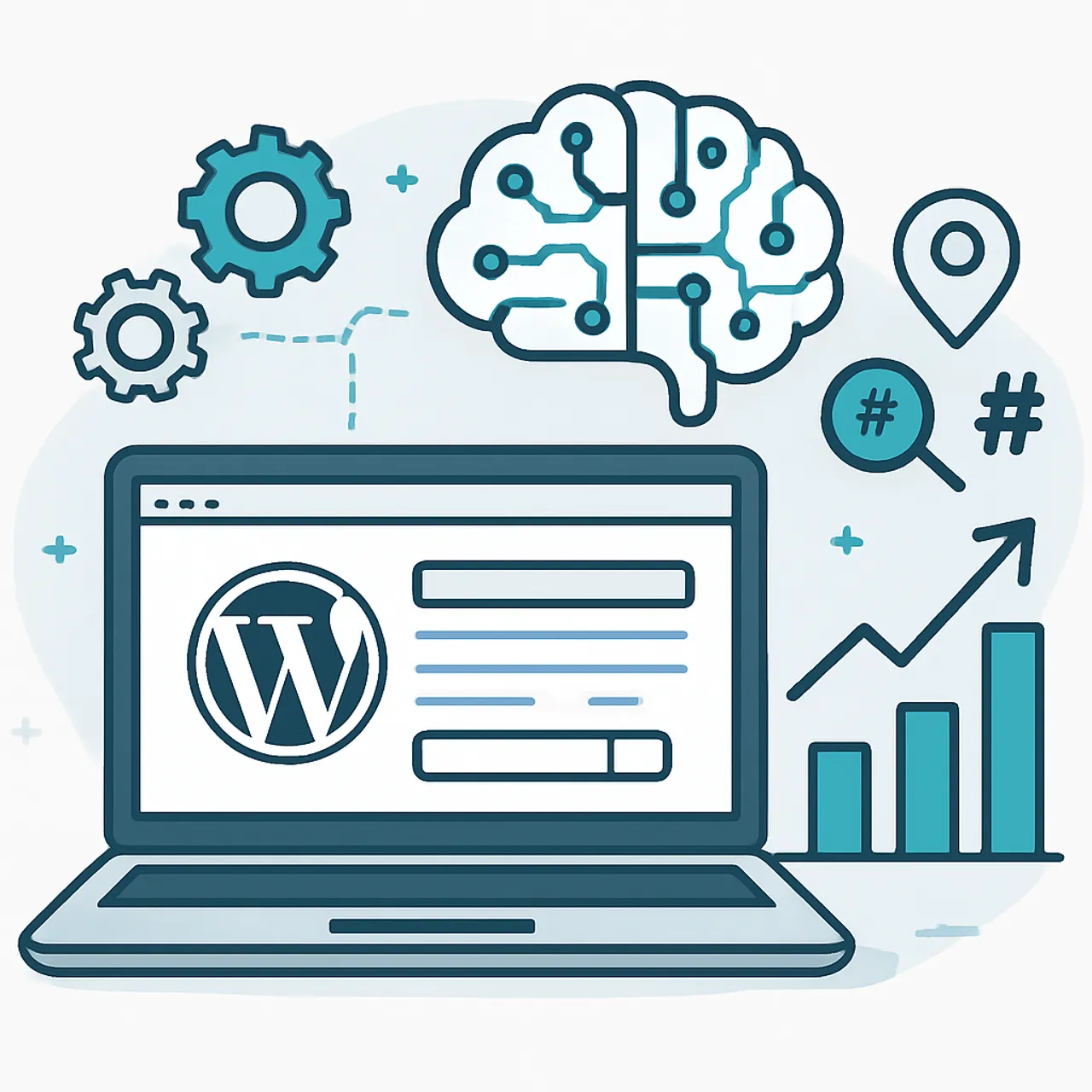 AI driven SEO automation improving WordPress search rankings